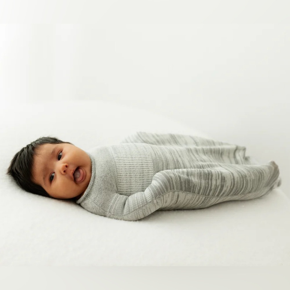 Cozy Gray Baby Swaddle